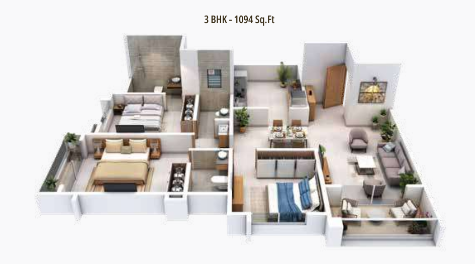 33-Central-Avenue-Floor-Plan-3-BHK-1094-Sqft
